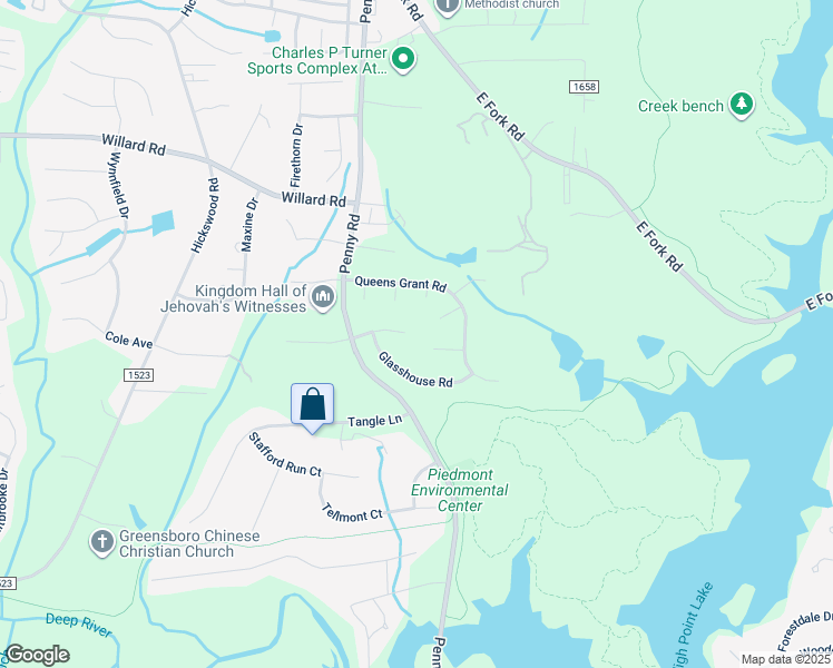 map of restaurants, bars, coffee shops, grocery stores, and more near 4024 Cole Avenue in Jamestown