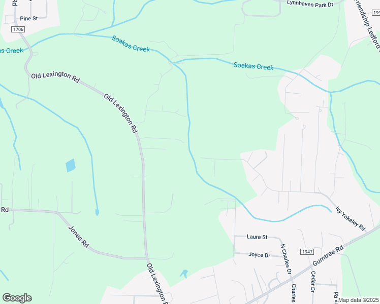 map of restaurants, bars, coffee shops, grocery stores, and more near 1130 Ivy Yokeley Road in Winston-Salem