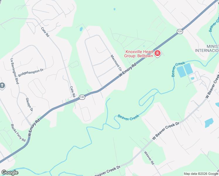 map of restaurants, bars, coffee shops, grocery stores, and more near 4924 West Emory Road in Powell