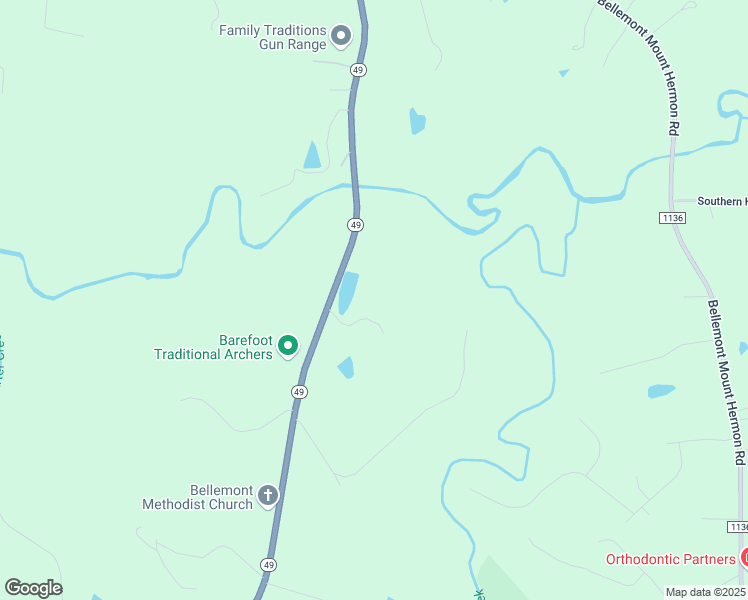 map of restaurants, bars, coffee shops, grocery stores, and more near 4650 North Carolina 49 in Burlington
