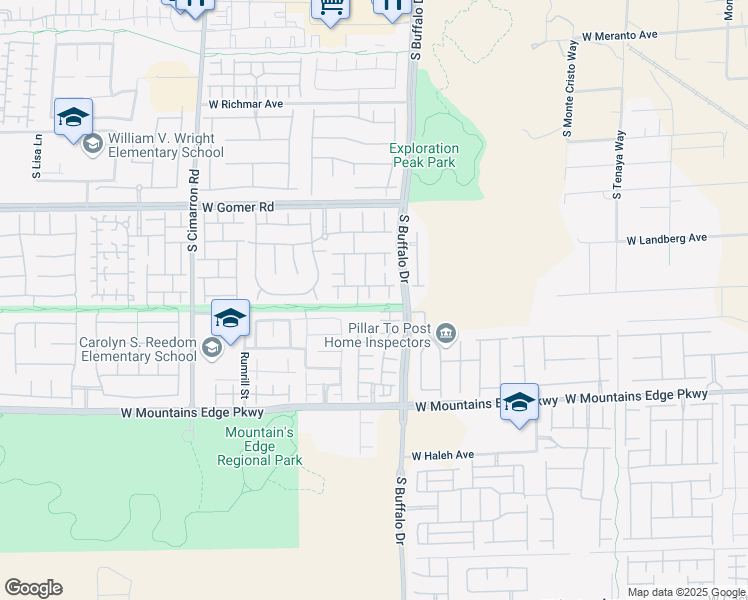 map of restaurants, bars, coffee shops, grocery stores, and more near 7869 Campers Village Avenue in Las Vegas