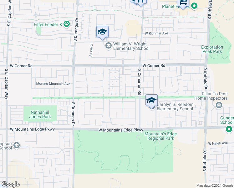 map of restaurants, bars, coffee shops, grocery stores, and more near 8321 Waylon Avenue in Las Vegas