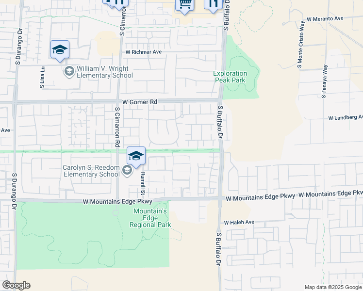 map of restaurants, bars, coffee shops, grocery stores, and more near 9884 Cove Haven Court in Las Vegas