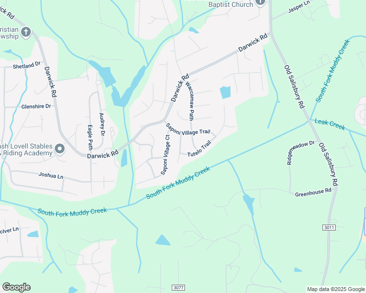 map of restaurants, bars, coffee shops, grocery stores, and more near 2040 Woccon Path in Winston-Salem