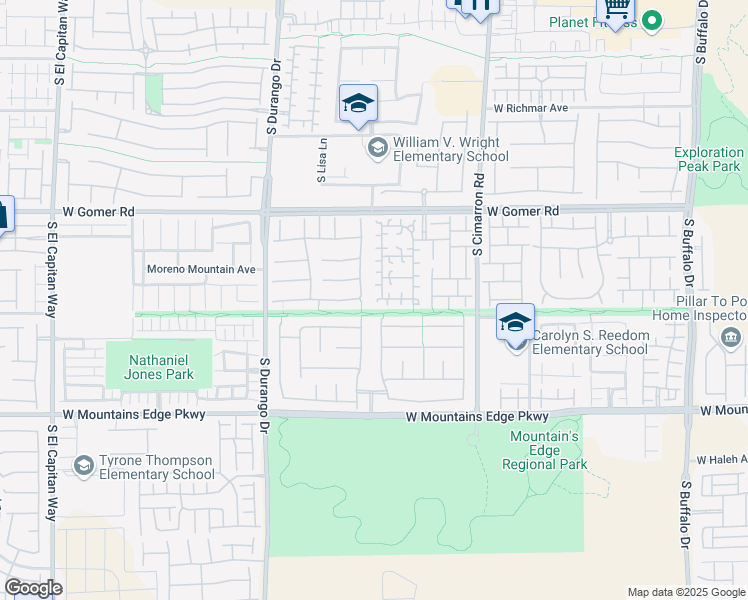 map of restaurants, bars, coffee shops, grocery stores, and more near 8396 Waylon Avenue in Las Vegas