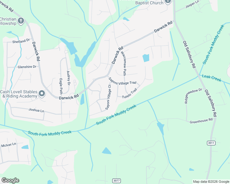 map of restaurants, bars, coffee shops, grocery stores, and more near 2040 Woccon Path in Winston-Salem