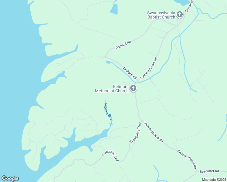 map of restaurants, bars, coffee shops, grocery stores, and more near 1053 Swannsylvania Road in Dandridge