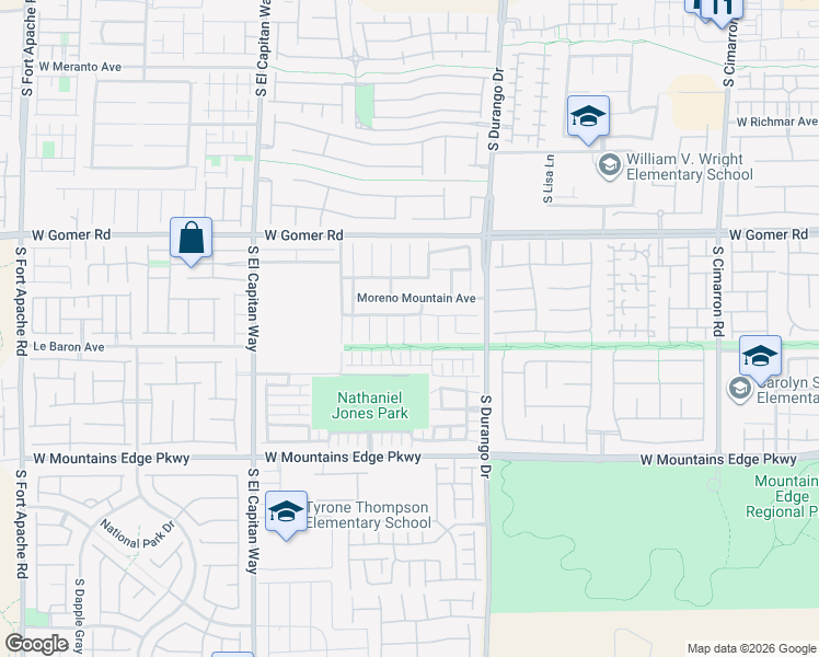 map of restaurants, bars, coffee shops, grocery stores, and more near 9858 Santa Ponsa Court in Las Vegas