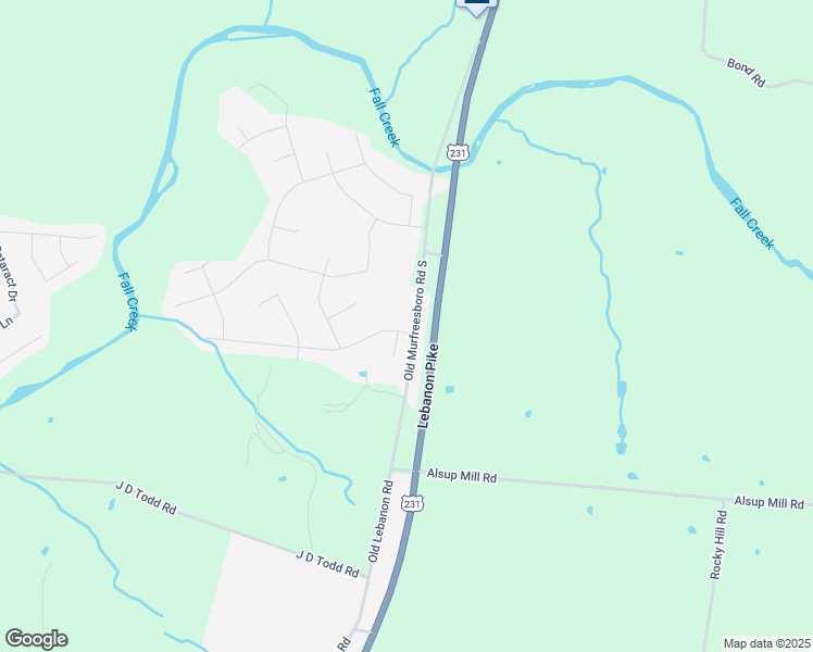 map of restaurants, bars, coffee shops, grocery stores, and more near 503 Crooked Creek in Murfreesboro