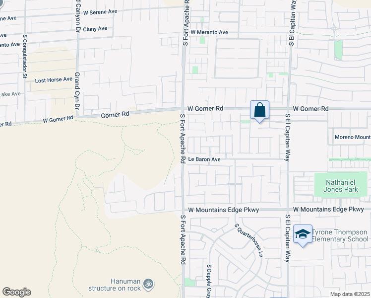 map of restaurants, bars, coffee shops, grocery stores, and more near 9869 Juno Hills Street in Las Vegas