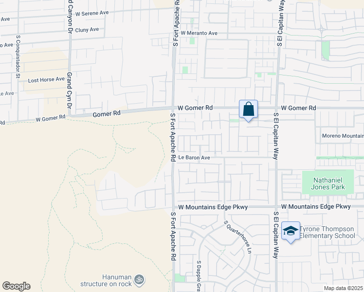 map of restaurants, bars, coffee shops, grocery stores, and more near 9869 Iris Valley Street in Las Vegas
