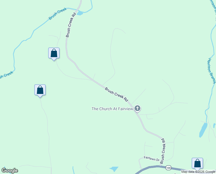 map of restaurants, bars, coffee shops, grocery stores, and more near 7185 Brush Creek Road in Fairview