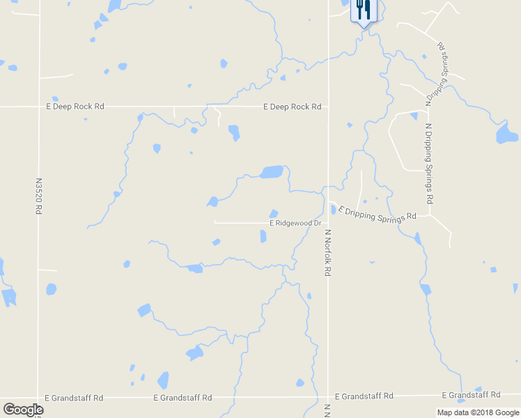 map of restaurants, bars, coffee shops, grocery stores, and more near 3220 East Ridgewood Drive in Cushing