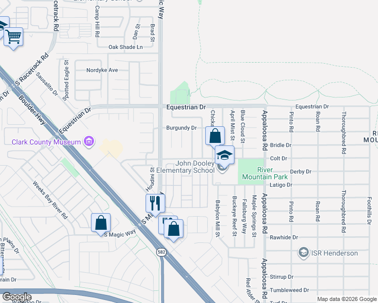 map of restaurants, bars, coffee shops, grocery stores, and more near 1981 Spring Lake Drive in Henderson