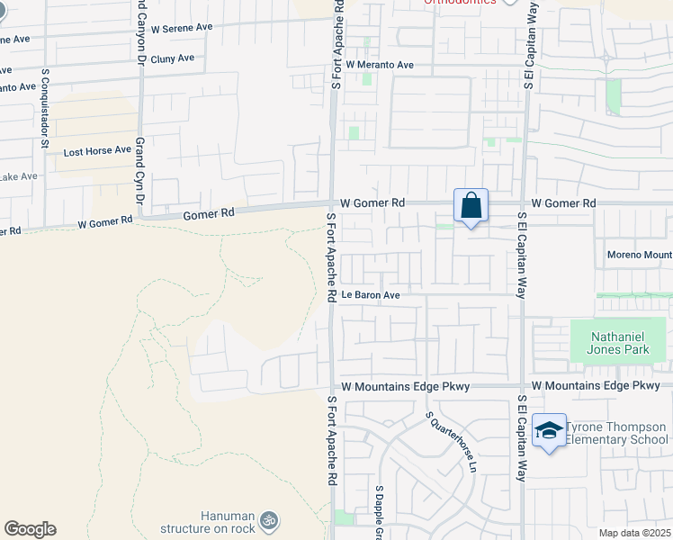 map of restaurants, bars, coffee shops, grocery stores, and more near 9855 Juno Hills Street in Las Vegas
