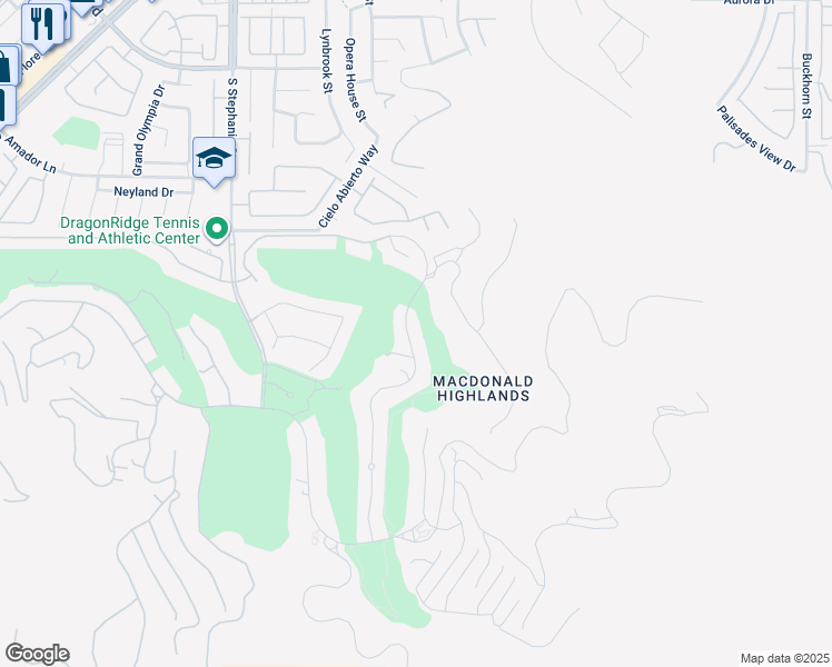map of restaurants, bars, coffee shops, grocery stores, and more near 584 Saint Croix Street in Henderson