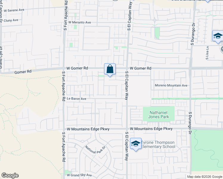 map of restaurants, bars, coffee shops, grocery stores, and more near 9101 Spur Creek Avenue in Las Vegas