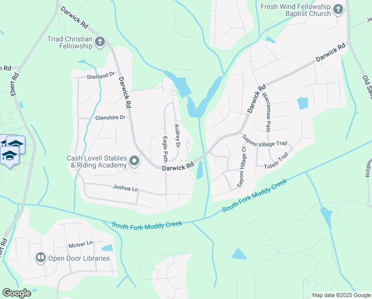 map of restaurants, bars, coffee shops, grocery stores, and more near in Winston-Salem