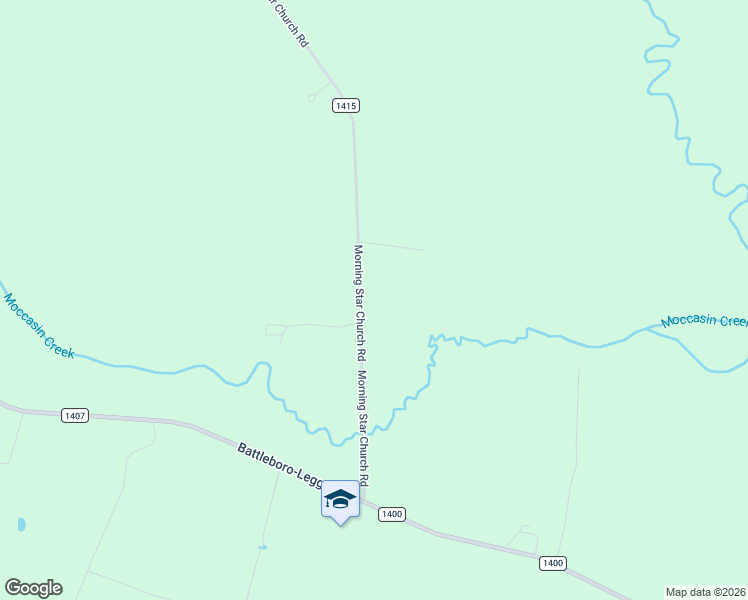 map of restaurants, bars, coffee shops, grocery stores, and more near 5803 Morning Star Church Road in Battleboro