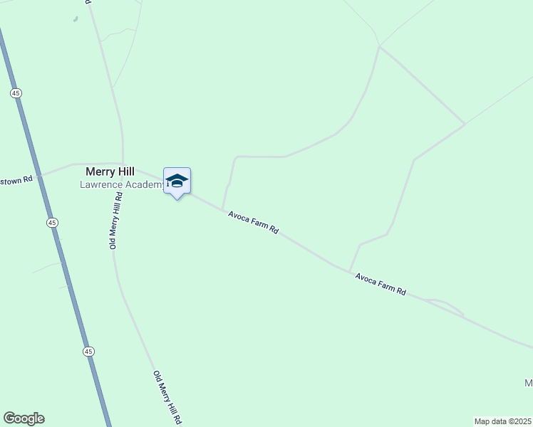 map of restaurants, bars, coffee shops, grocery stores, and more near 231 Avoca Farm Road in Merry Hill