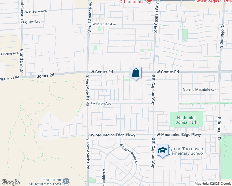 map of restaurants, bars, coffee shops, grocery stores, and more near 9846 Black Mulberry St in Las Vegas