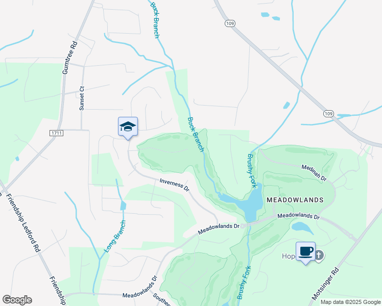map of restaurants, bars, coffee shops, grocery stores, and more near 350 Saint James Drive in Winston-Salem