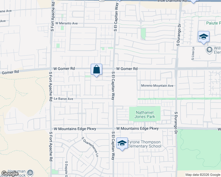 map of restaurants, bars, coffee shops, grocery stores, and more near 9014 Hanway Avenue in Las Vegas