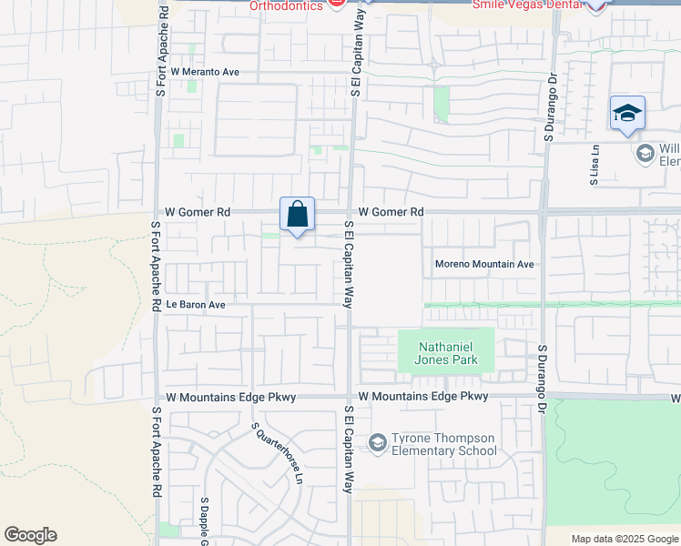map of restaurants, bars, coffee shops, grocery stores, and more near 9014 Hanway Avenue in Las Vegas