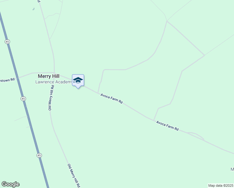 map of restaurants, bars, coffee shops, grocery stores, and more near 231 Avoca Farm Road in Merry Hill