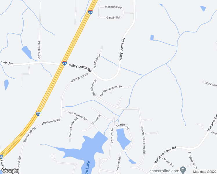 map of restaurants, bars, coffee shops, grocery stores, and more near 3802 Northumberland Drive in Greensboro