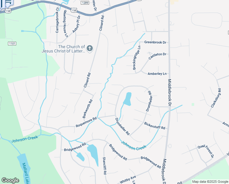 map of restaurants, bars, coffee shops, grocery stores, and more near 108 Briarwood Court in Clemmons
