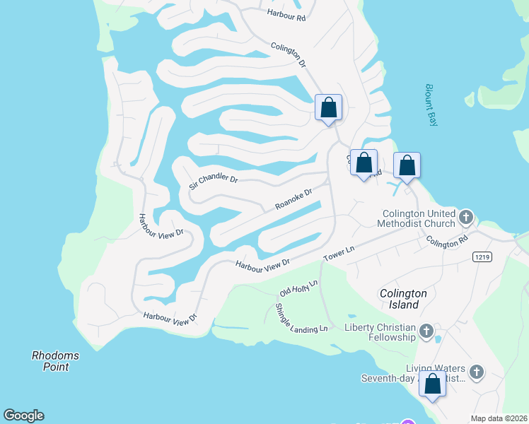 map of restaurants, bars, coffee shops, grocery stores, and more near 100 Sir Chandler Drive in Kill Devil Hills