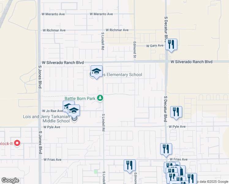 map of restaurants, bars, coffee shops, grocery stores, and more near 9886 Gold Coin Court in Las Vegas