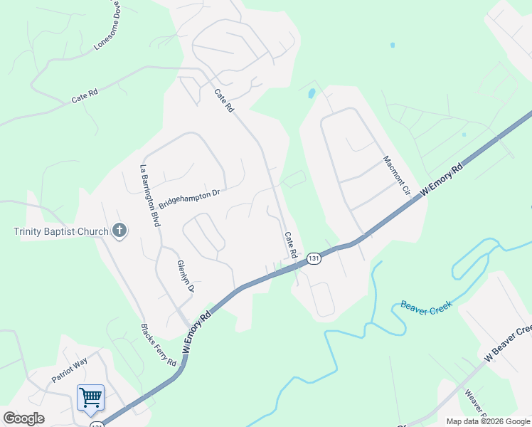 map of restaurants, bars, coffee shops, grocery stores, and more near 6164 Kristins Gate Way in Powell