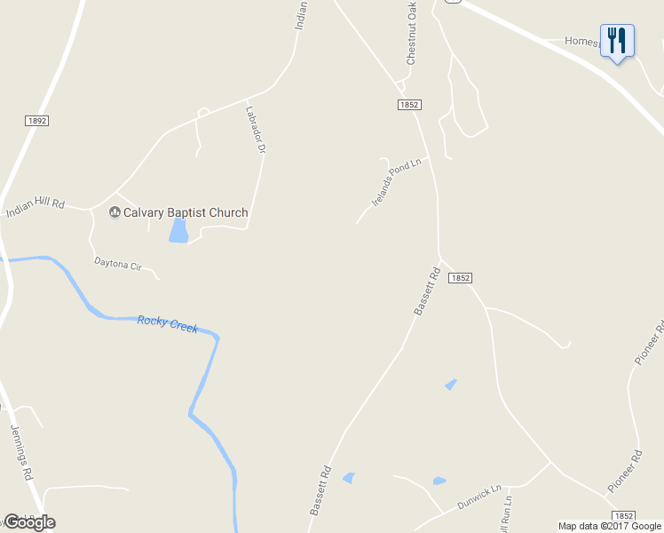 map of restaurants, bars, coffee shops, grocery stores, and more near 483 Bassett Road in Olin