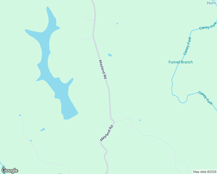 map of restaurants, bars, coffee shops, grocery stores, and more near Mayland Road in Crossville