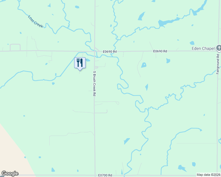 map of restaurants, bars, coffee shops, grocery stores, and more near 9619 South Brush Creek Road in Perkins