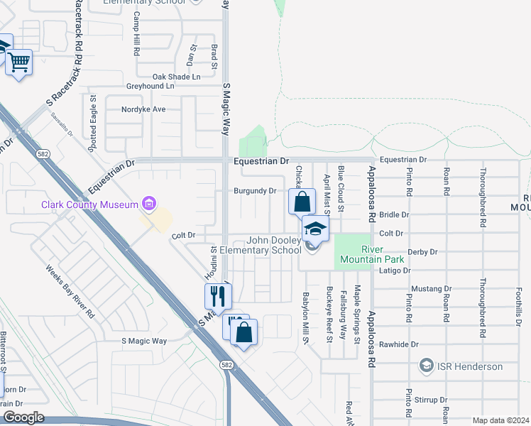 map of restaurants, bars, coffee shops, grocery stores, and more near 1951 Spring Lake Drive in Henderson