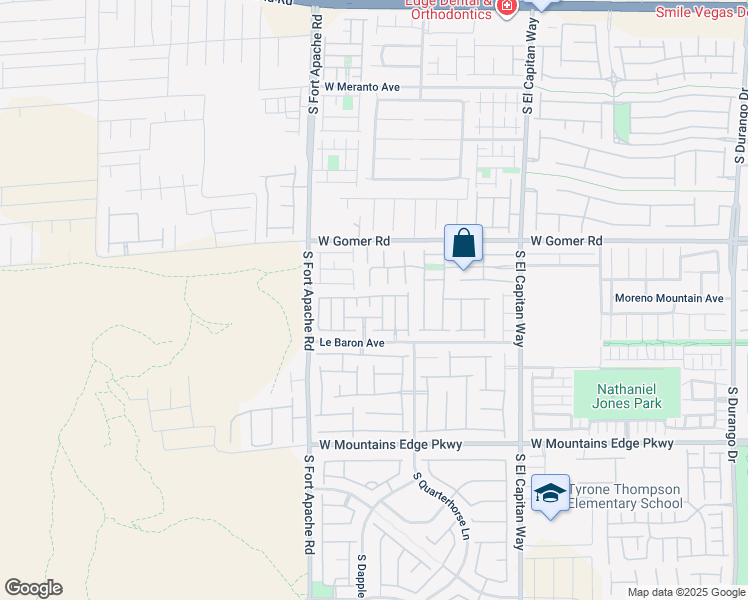 map of restaurants, bars, coffee shops, grocery stores, and more near 9822 Opal Bridge Court in Las Vegas