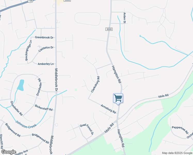 map of restaurants, bars, coffee shops, grocery stores, and more near 4340 Clarksburg Road in Clemmons