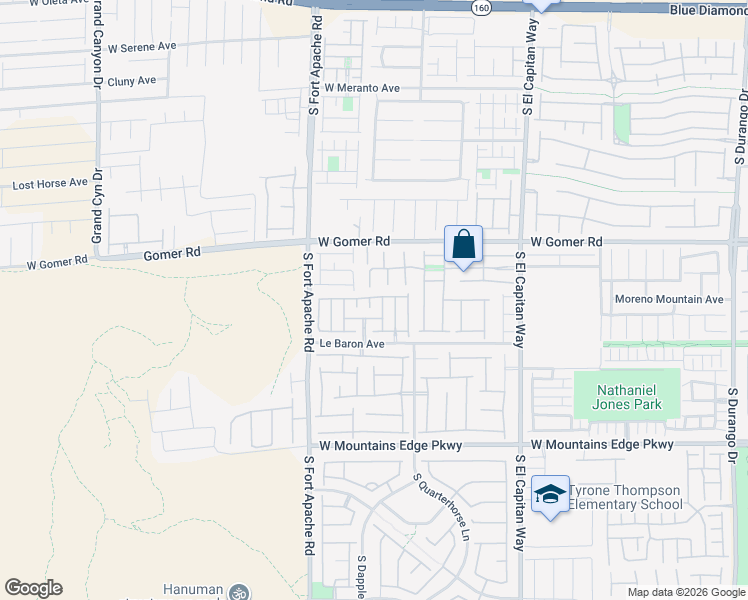 map of restaurants, bars, coffee shops, grocery stores, and more near 9798 Southerton Street in Las Vegas