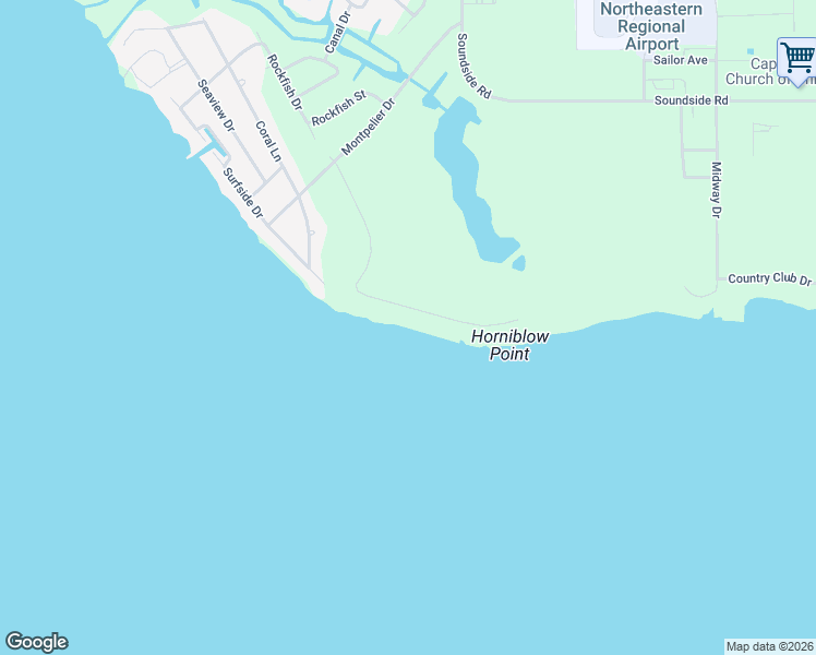map of restaurants, bars, coffee shops, grocery stores, and more near 116 Horniblow Point Road in Edenton