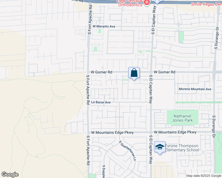 map of restaurants, bars, coffee shops, grocery stores, and more near 9798 Pan Falls Street in Las Vegas