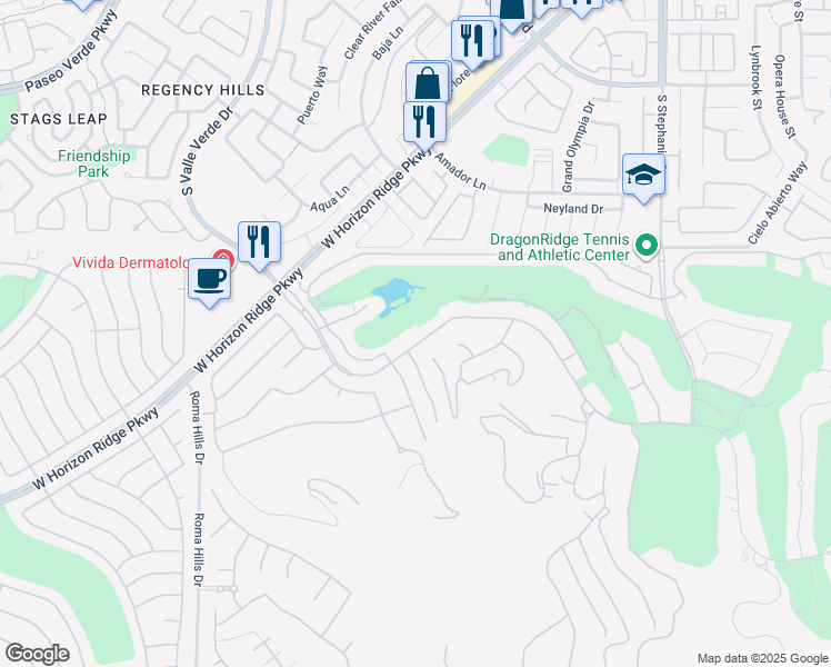 map of restaurants, bars, coffee shops, grocery stores, and more near 1524 Macdonald Ranch Drive in Henderson
