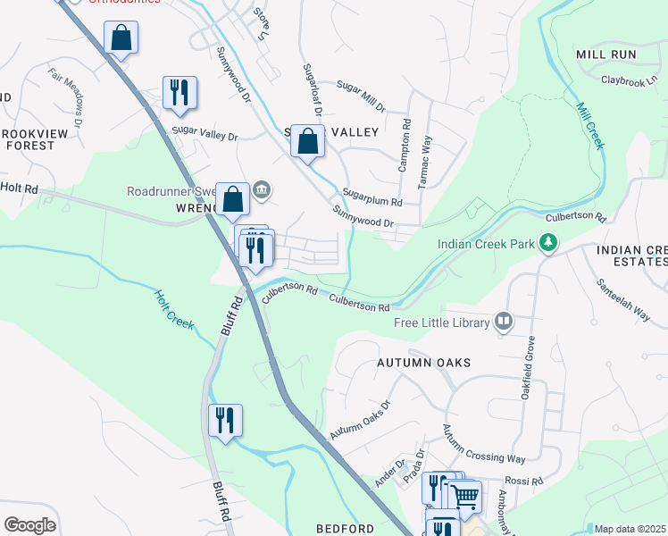 map of restaurants, bars, coffee shops, grocery stores, and more near 6043 Nolensville Pike in Nashville