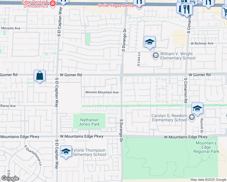 map of restaurants, bars, coffee shops, grocery stores, and more near 9794 Logrondo Street in Las Vegas