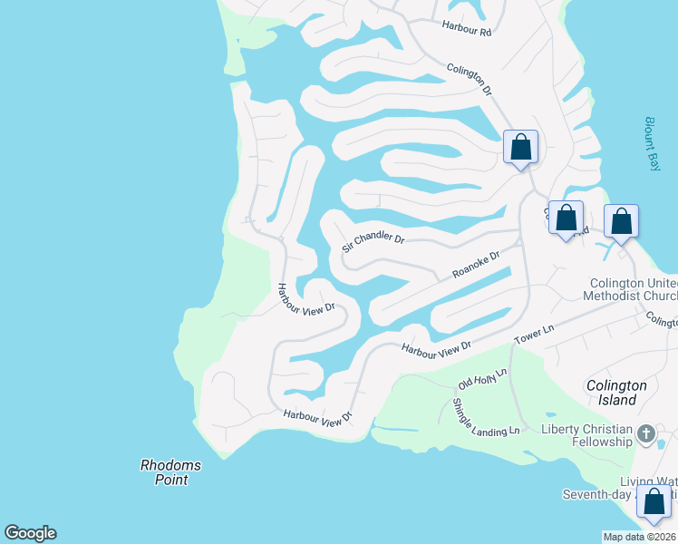 map of restaurants, bars, coffee shops, grocery stores, and more near 100-198 Sir Chandler Dr in Kill Devil Hills