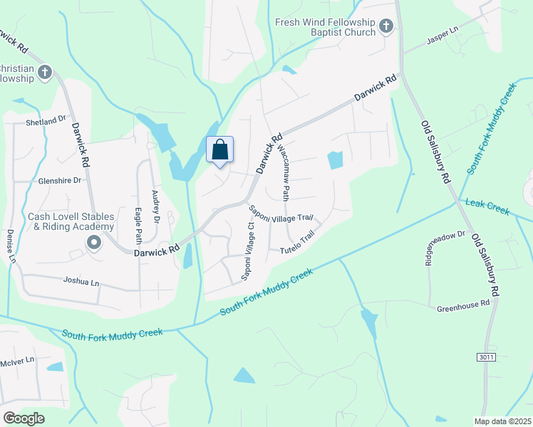 map of restaurants, bars, coffee shops, grocery stores, and more near 4841 Saponi Village Trail in Winston-Salem