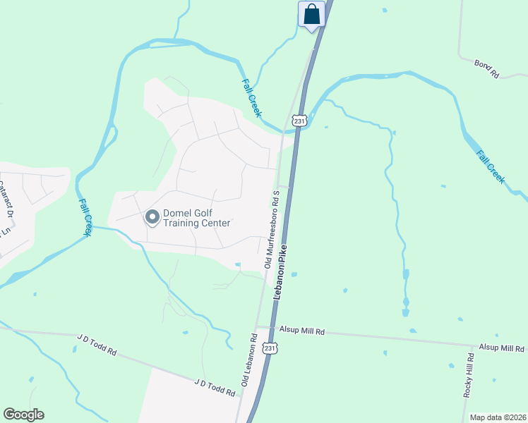 map of restaurants, bars, coffee shops, grocery stores, and more near 10955 Old Lebanon Road in Murfreesboro