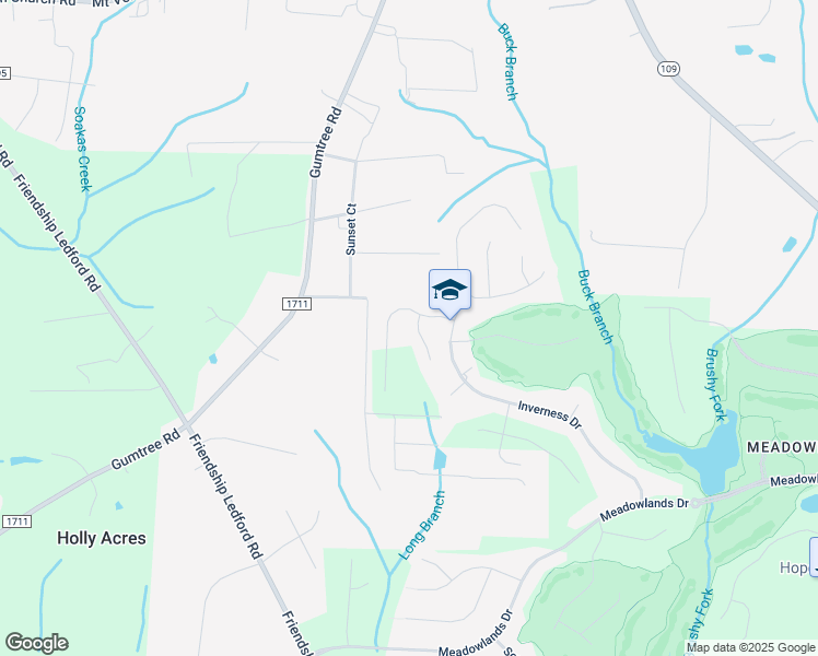 map of restaurants, bars, coffee shops, grocery stores, and more near 120 Desoto Court in Winston-Salem